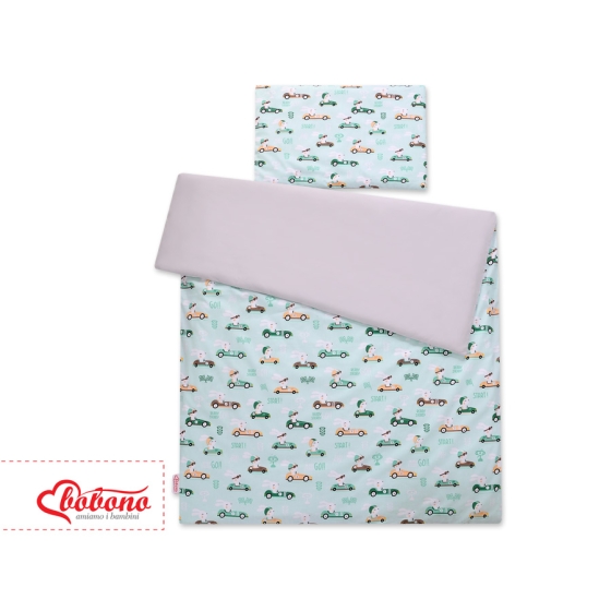 Bedding set for Baby Bed 2-pcs - mint rabbits