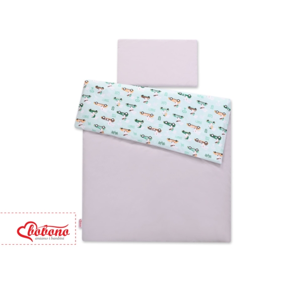 Bedding set for Baby Bed 2-pcs - mint rabbits
