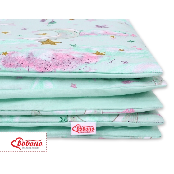 Bedding set for Baby Bed 2-pcs- moons mint