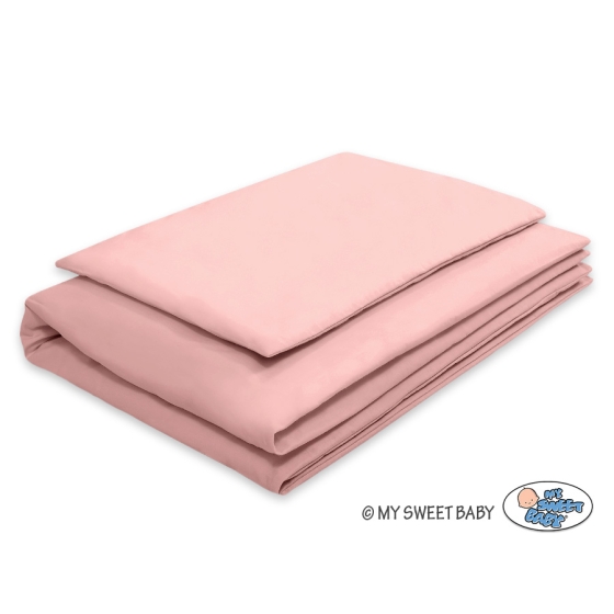 Bedding set for Baby Bed 2-pcs- pastel pink