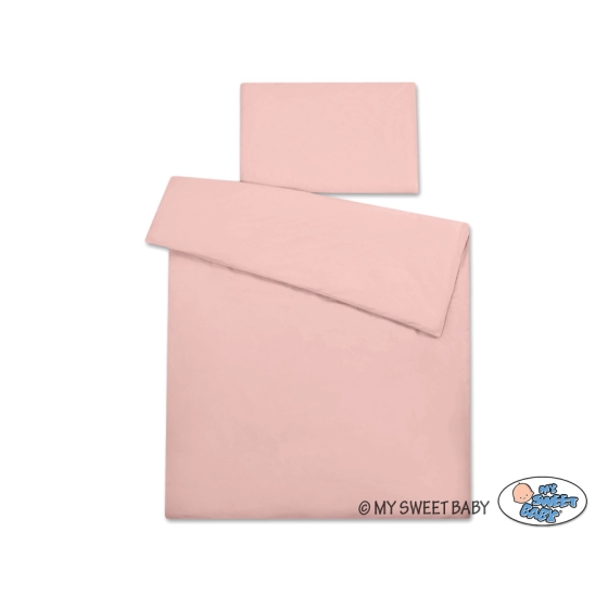 Bedding set for Baby Bed 2-pcs- pastel pink