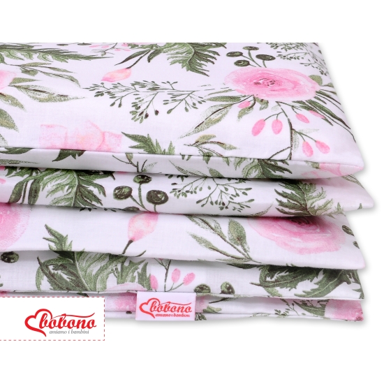 Bedding set for Baby Bed 2-pcs- peony flower pink