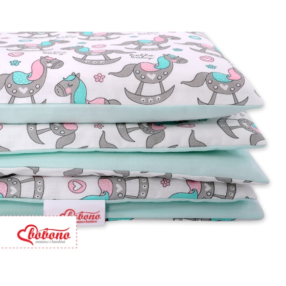 Bedding set for Baby Bed 2-pcs- rocking horses