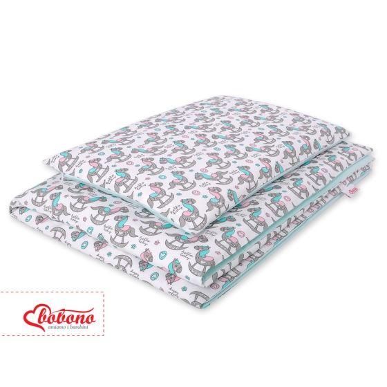 Bedding set for Baby Bed 2-pcs- rocking horses