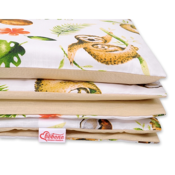 Bedding set for Baby Bed 2-pcs- sloths beige/beige