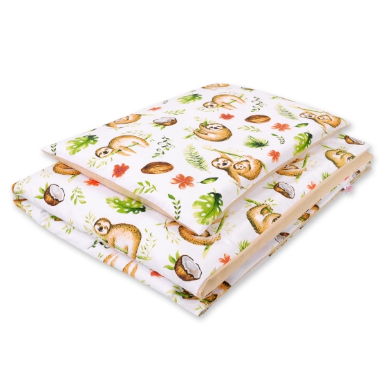 Bedding set for Baby Bed 2-pcs- sloths beige/beige