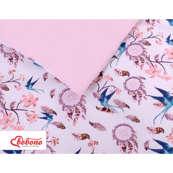 Bedding set for Baby Bed 2-pcs - swallows blue