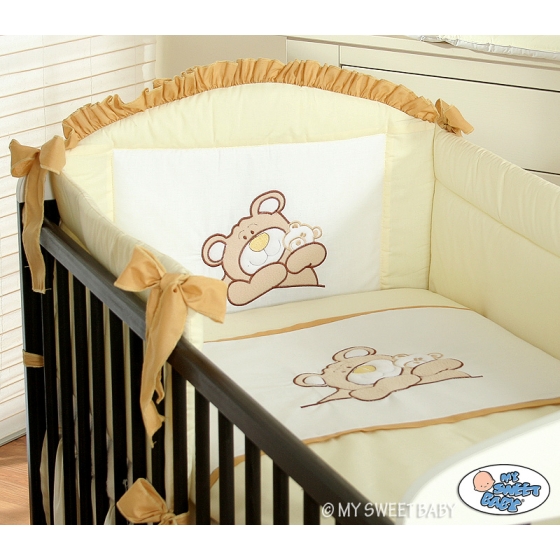 Bedding set for Baby Bed 2-pcs- Teddy Bear Barnaba cream