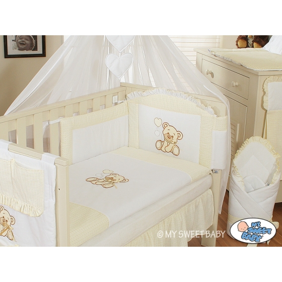 Bedding set for Baby Bed 2-pcs- Teddy Bear with bow with