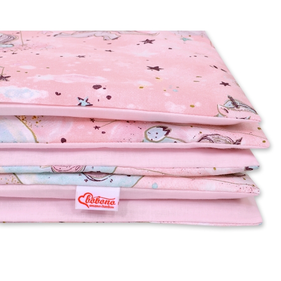 Bedding set for Baby Bed 2-pcs- unicorn pink