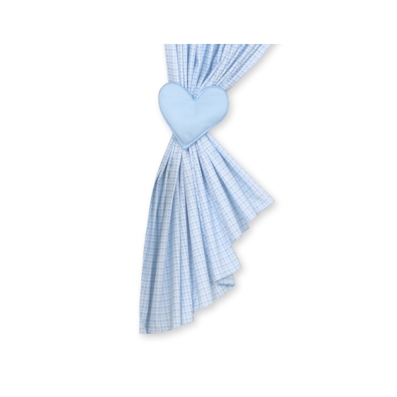 Blue Curtains for baby room- Bear with bow