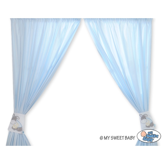 Blue Curtains for baby room- Donkey Luca