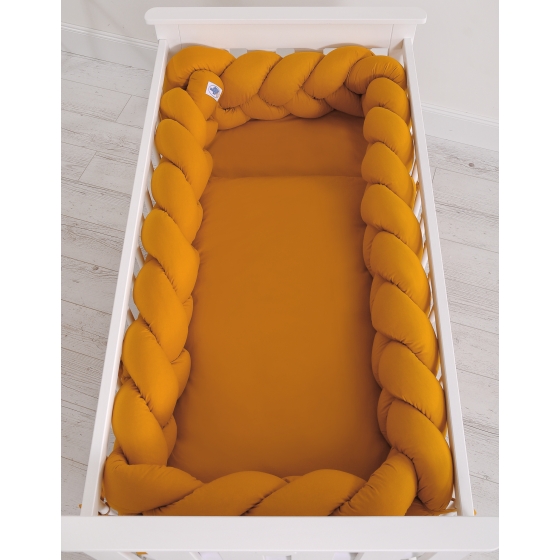 Braided Cushion Extra Knot bumper XXL Pillow- honey yellow
