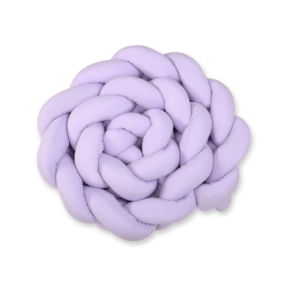 Braided Cushion Extra Long Knot bumper 3,6m XXL Pillow- lilac