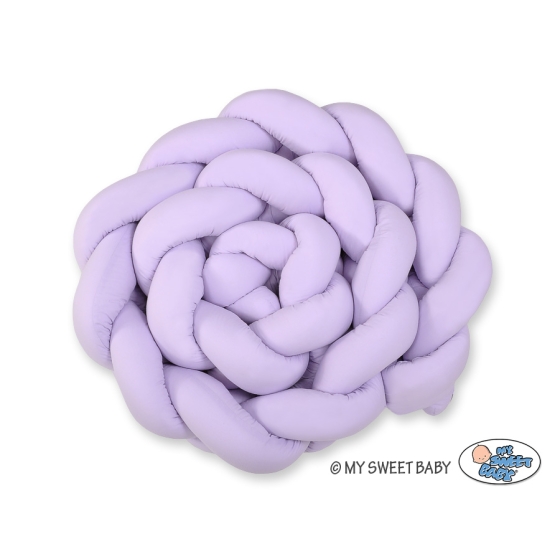 Braided Cushion Extra Long Knot bumper 3,6m XXL Pillow- lilac