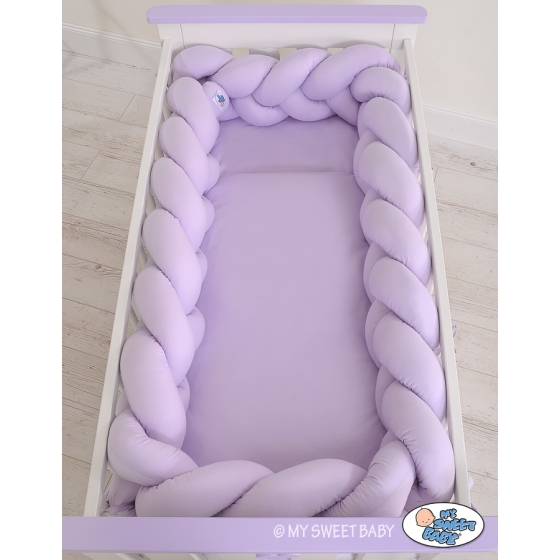 Braided Cushion Extra Long Knot bumper 3,6m XXL Pillow- lilac
