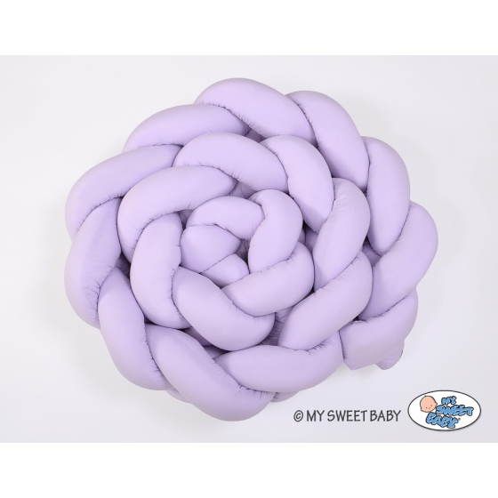 Braided Cushion Extra Long Knot bumper 3,6m XXL Pillow- lilac