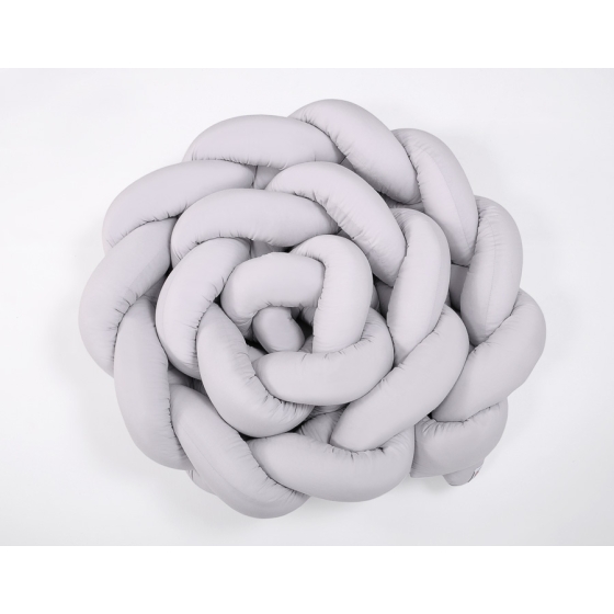 Braided Cushion Extra Long Knot bumper 360cm XXL Pillow- gray