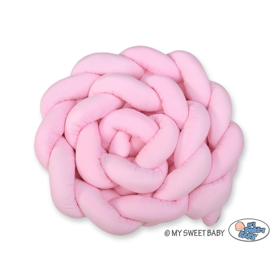 Braided Cot Bumper Pink 3.6m