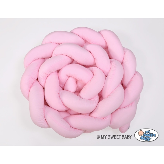 Braided Cot Bumper Pink 3.6m