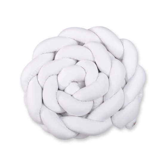 BraidedKnot bumper XXL Pillow- white
