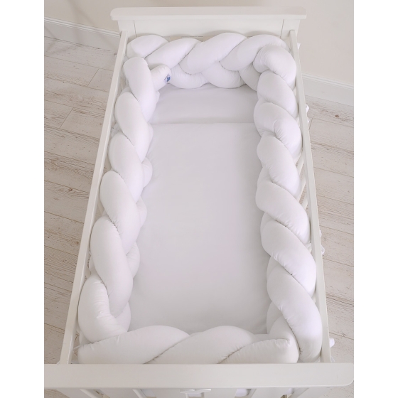 BraidedKnot bumper XXL Pillow- white