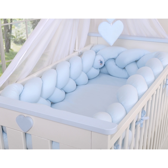 Knotted bumper 360cm XXL Pillow- blue