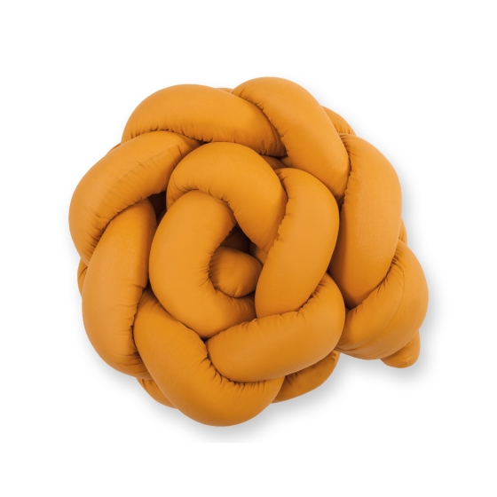 Braided Cushion Pillow Knot bumper- honey yellow