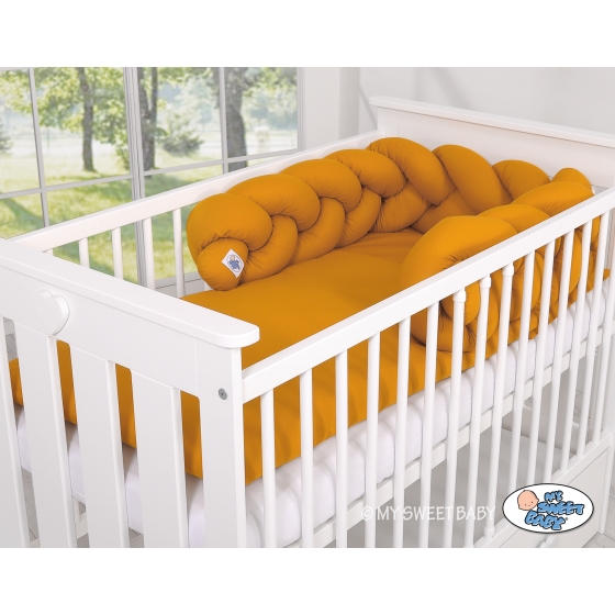 Braided Cushion Pillow Knot bumper- honey yellow