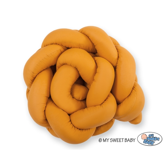 Braided Cushion Pillow Knot bumper- honey yellow