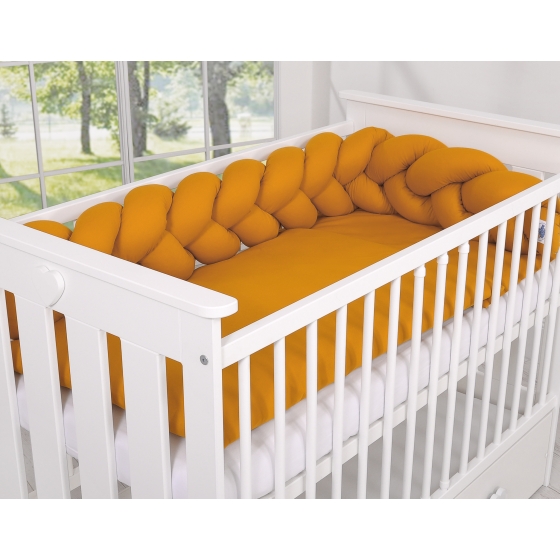 Braided Cushion Pillow Knot bumper- honey yellow