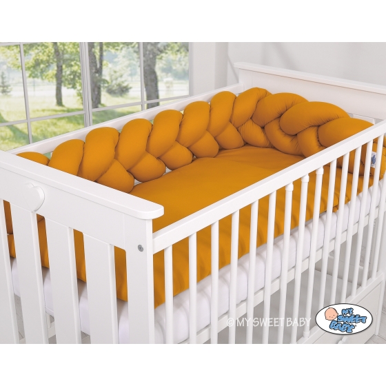 Braided Cushion Pillow Knot bumper- honey yellow