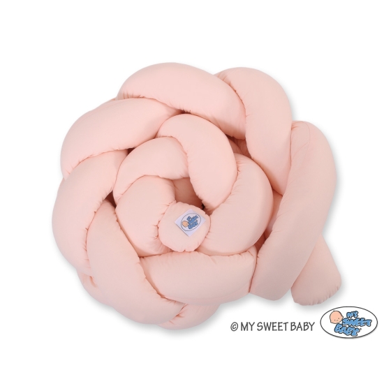 Braided Knot bumper- powder pink