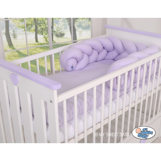 Braided Knotted bumper Decorative Knot Pillow - lilac