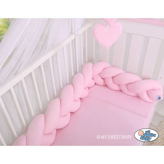 Braided Knotted bumper- pink