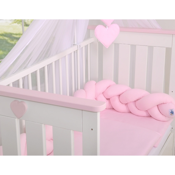 Braided Knotted bumper- pink
