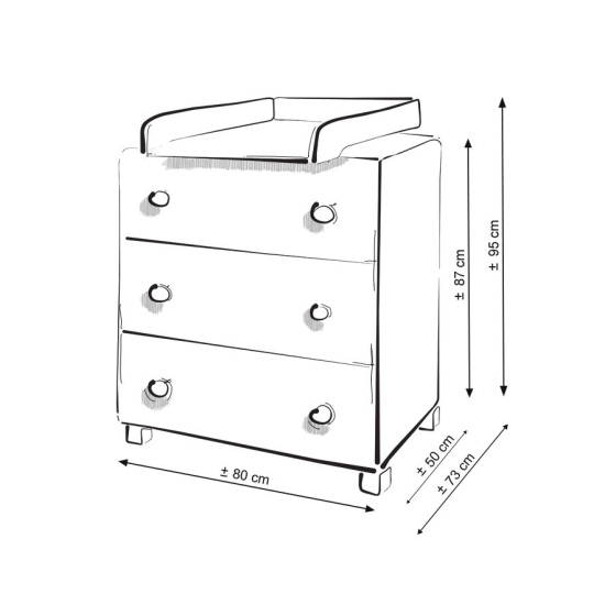 Chest of drawers Classic 6002 stars