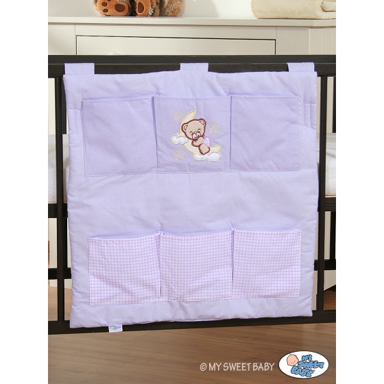 Cot tidy- Good night lilac