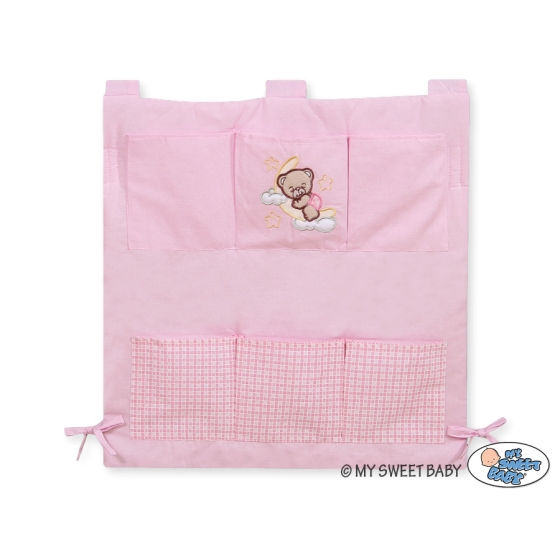 Cot tidy- Good night pink