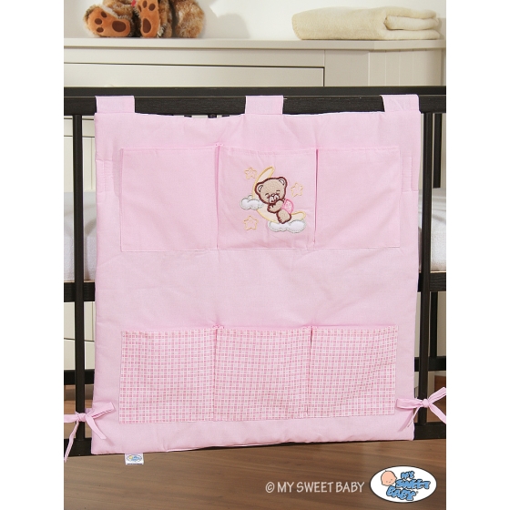 Cot tidy- Good night pink