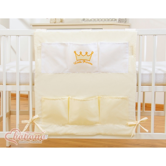 Cot tidy- Little Prince/Princess cream