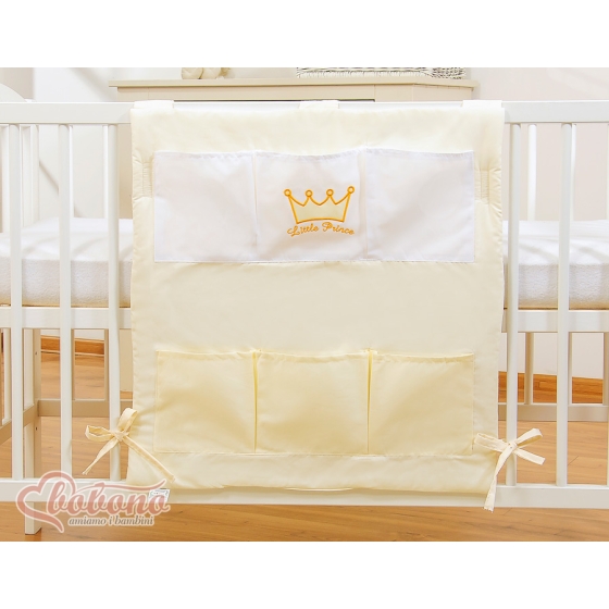 Cot tidy- Little Prince/Princess cream
