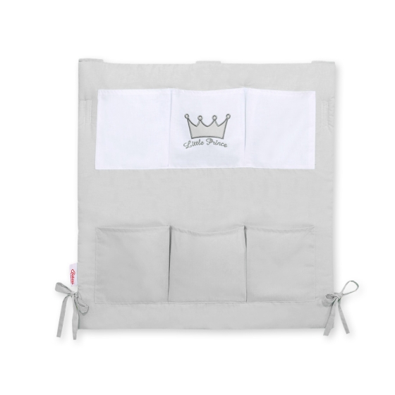 Cot tidy- Little Prince/Princess gray