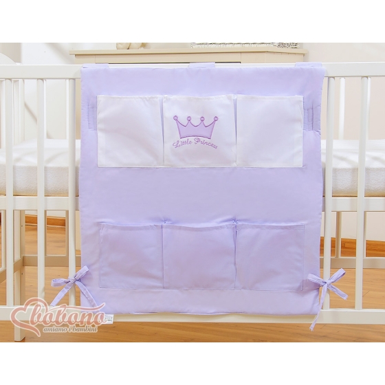 Cot tidy- Little Prince/Princess lilac