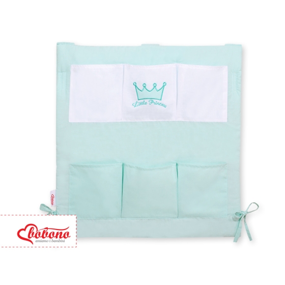Cot tidy- Little Prince/Princess mint