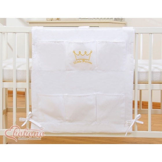 Cot tidy- Little Prince/Princess white