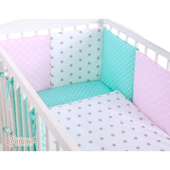 Cotbed Bedding set 8-pcs - Set 35