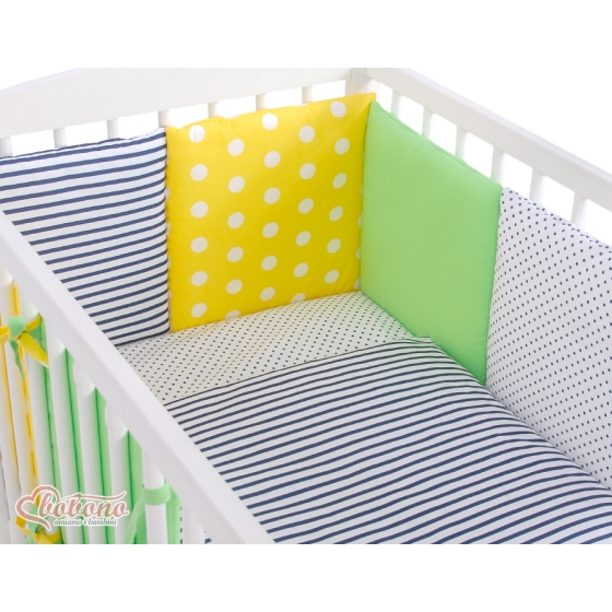 Cotbed Bedding set 8-pcs - Set 8