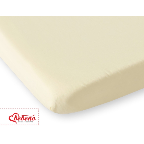 Cotton Baby Cot Sheet 140x70cm cream