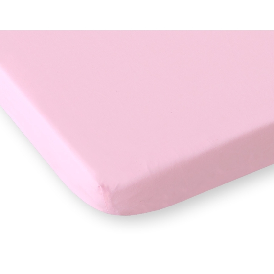 Cotton Baby Cot Sheet 140x70cm pink